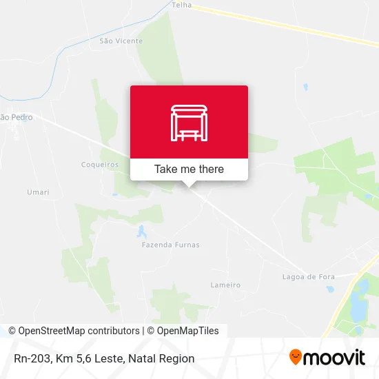 Rn-203, Km 5,6 Leste map