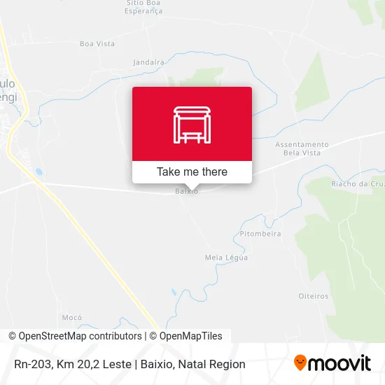 Rn-203, Km 20,2 Leste | Baixio map