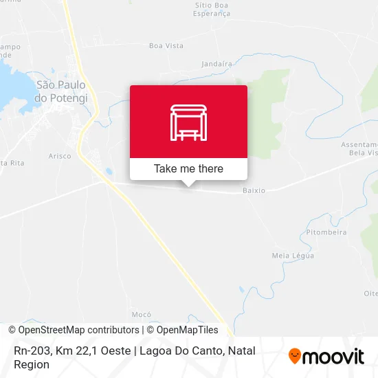 Rn-203, Km 22,1 Oeste | Lagoa Do Canto map