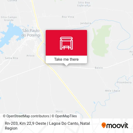 Rn-203, Km 22,9 Oeste | Lagoa Do Canto map
