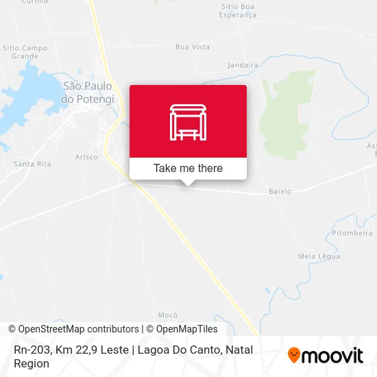 Rn-203, Km 22,9 Leste | Lagoa Do Canto map