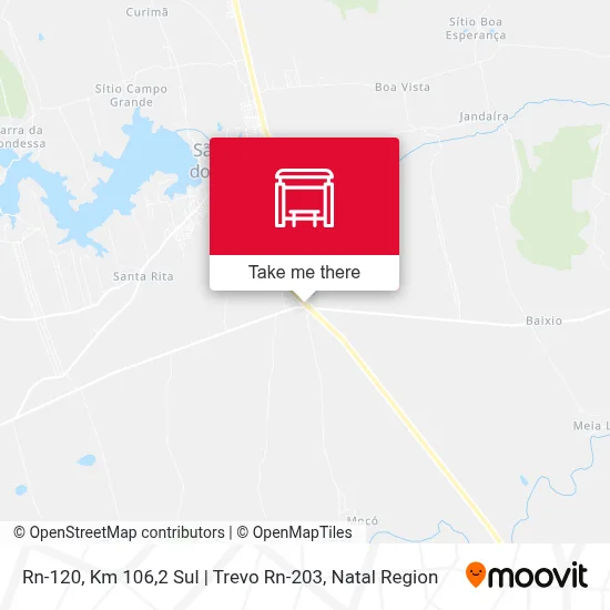 Rn-120, Km 106,2 Sul | Trevo Rn-203 map