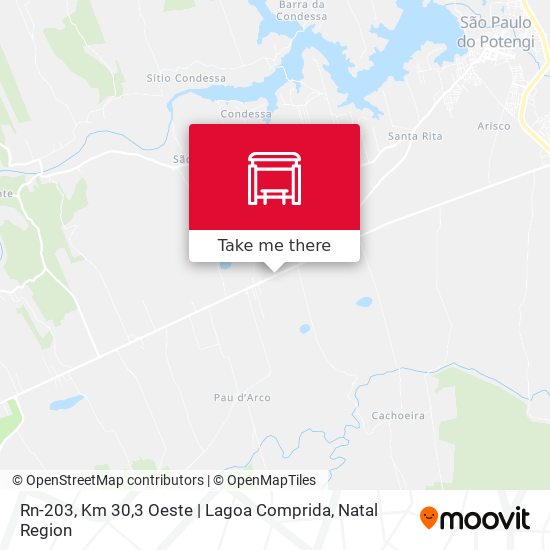 Mapa Rn-203, Km 30,3 Oeste | Lagoa Comprida