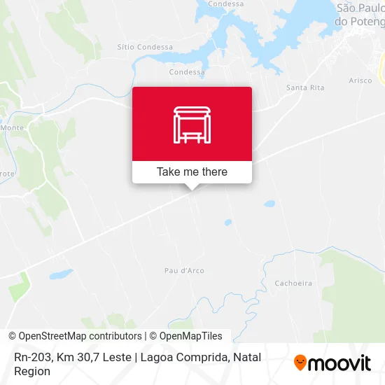 Rn-203, Km 30,7 Leste | Lagoa Comprida map