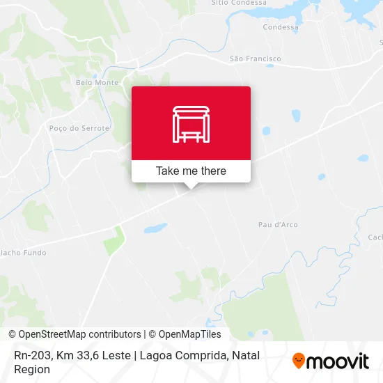 Rn-203, Km 33,6 Leste | Lagoa Comprida map