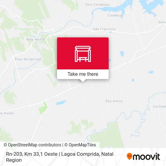 Rn-203, Km 33,1 Oeste | Lagoa Comprida map