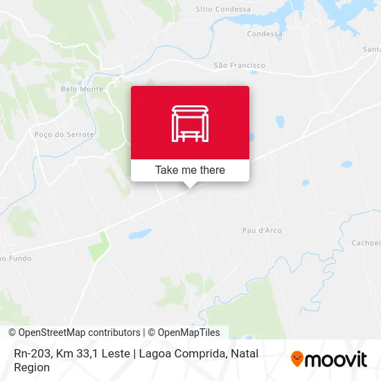 Rn-203, Km 33,1 Leste | Lagoa Comprida map