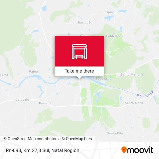 Rn-093, Km 27,3 Sul map