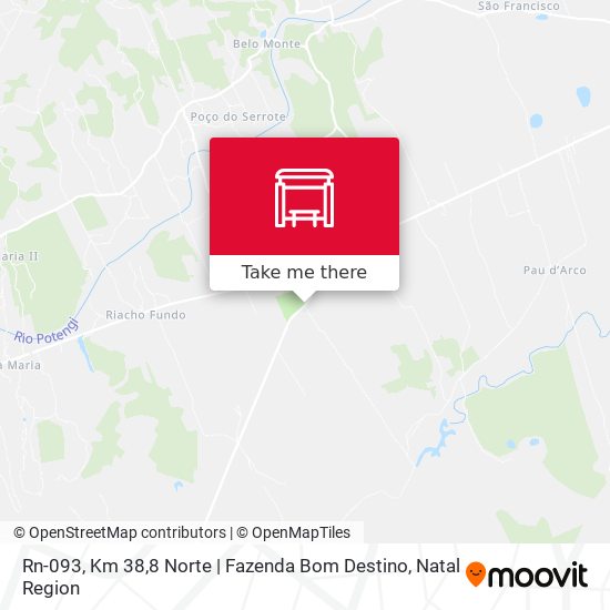 Rn-093, Km 38,8 Norte | Fazenda Bom Destino map
