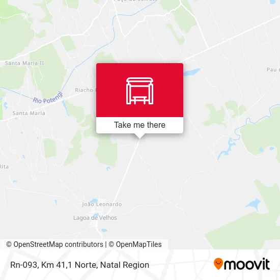 Rn-093, Km 41,1 Norte map