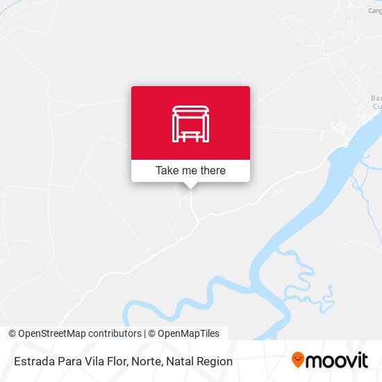 Estrada Para Vila Flor, Norte map