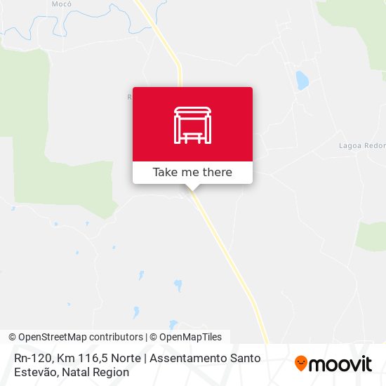 Rn-120, Km 116,5 Norte | Assentamento Santo Estevão map