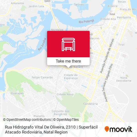 Rua Hidrógrafo Vital De Oliveira, 2310 | Superfácil Atacado Rodoviária map