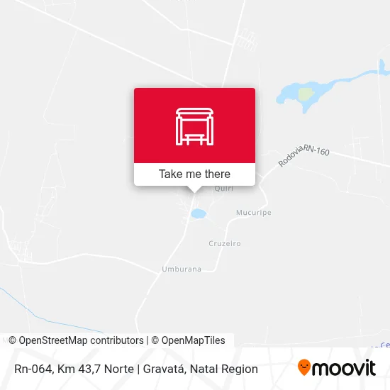 Rn-064, Km 43,7 Norte | Gravatá map