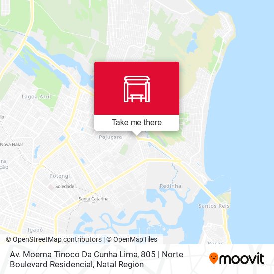 Av. Moema Tinoco Da Cunha Lima, 805 | Norte Boulevard Residencial map