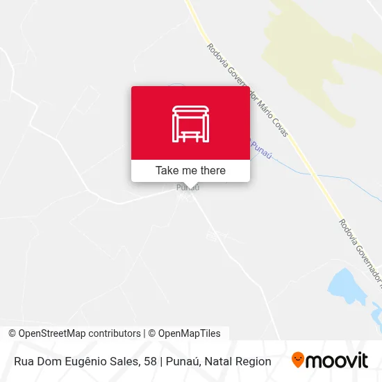 Rua Dom Eugênio Sales, 58 | Punaú map