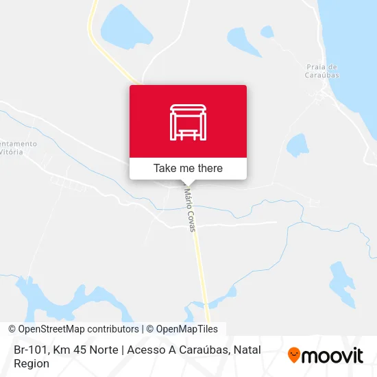 Br-101, Km 45 Norte | Acesso A Caraúbas map