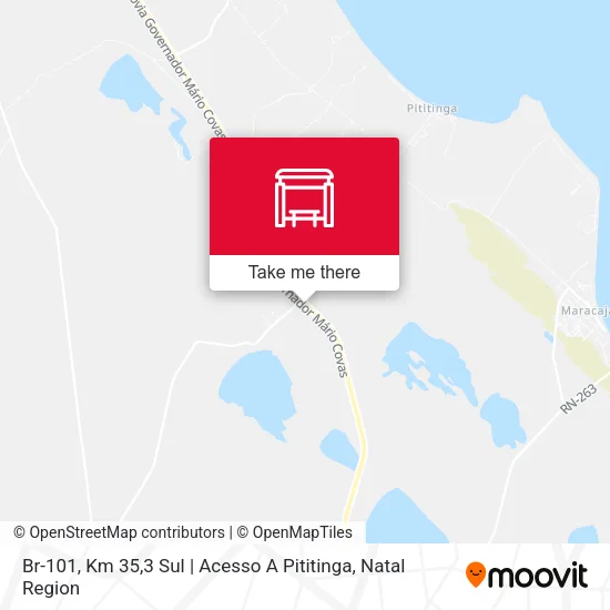 Br-101, Km 35,3 Sul | Acesso A Pititinga map