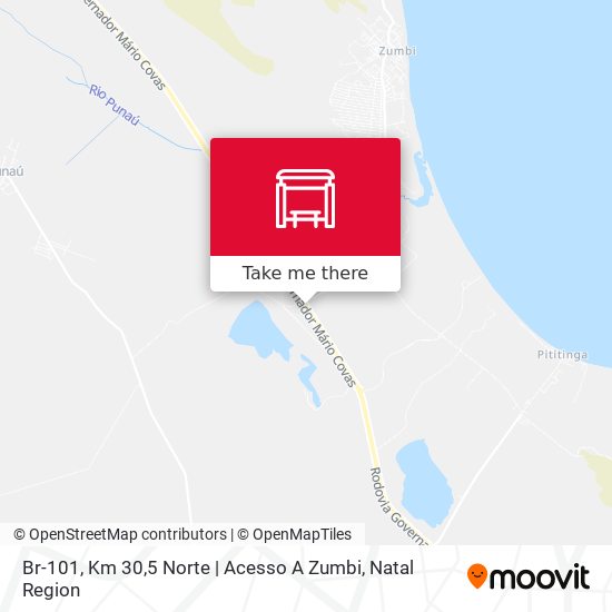 Br-101, Km 30,5 Norte | Acesso A Zumbi map