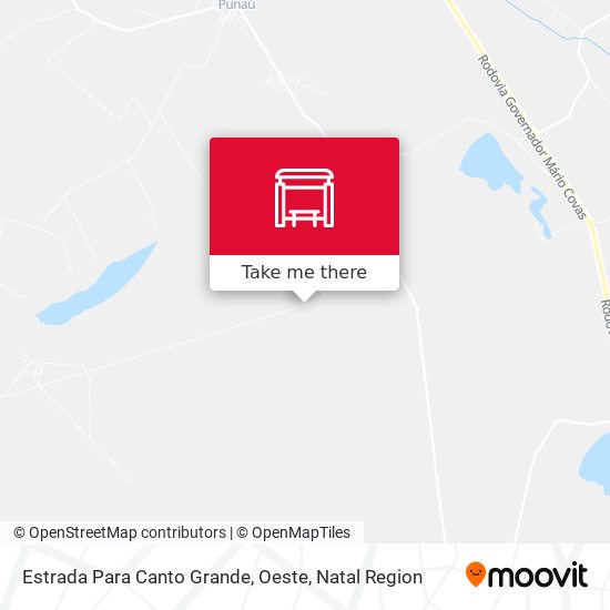 Estrada Para Canto Grande, Oeste map