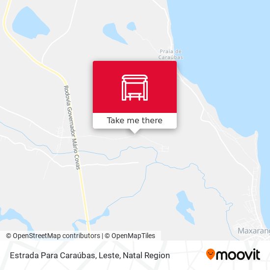 Estrada Para Caraúbas, Leste map