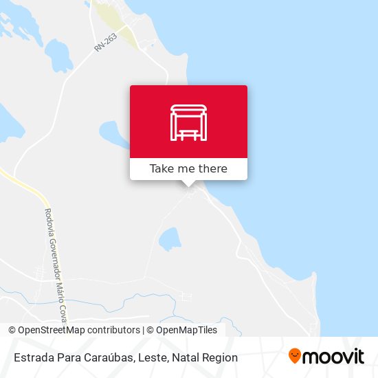 Estrada Para Caraúbas, Leste map