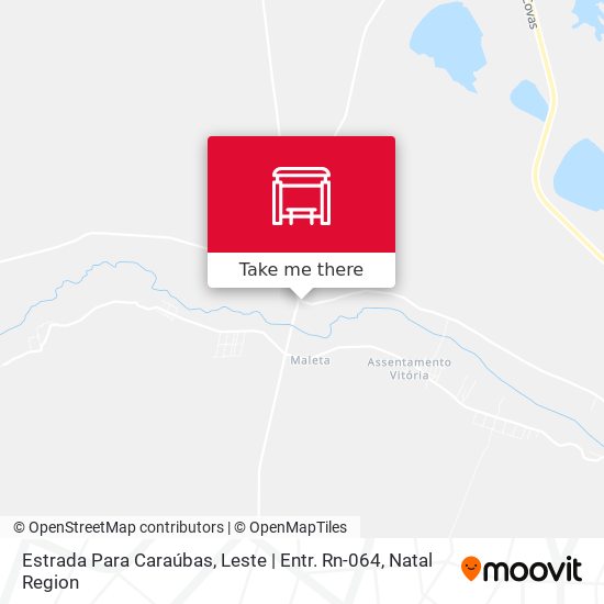 Estrada Para Caraúbas, Leste | Entr. Rn-064 map