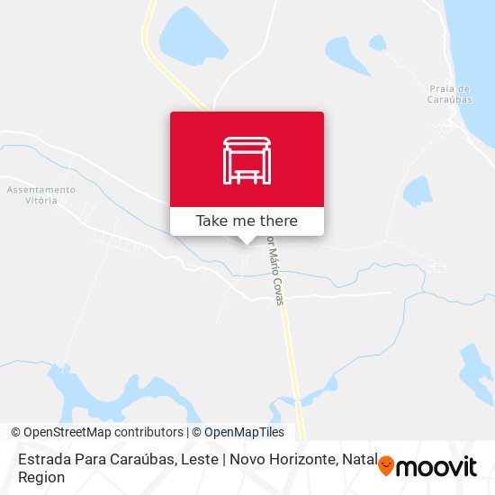 Estrada Para Caraúbas, Leste | Novo Horizonte map