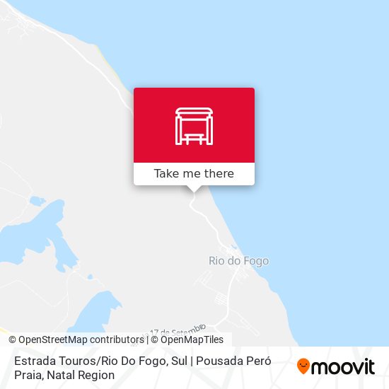 Estrada Touros / Rio Do Fogo, Sul | Pousada Peró Praia map