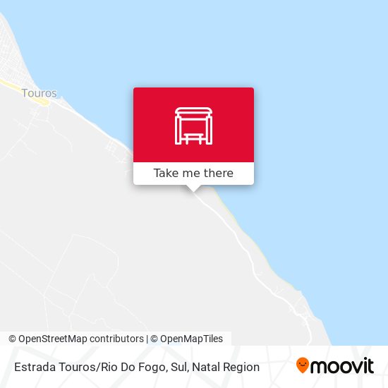 Estrada Touros / Rio Do Fogo, Sul map
