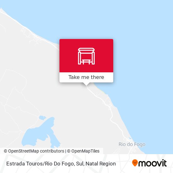 Estrada Touros / Rio Do Fogo, Sul map