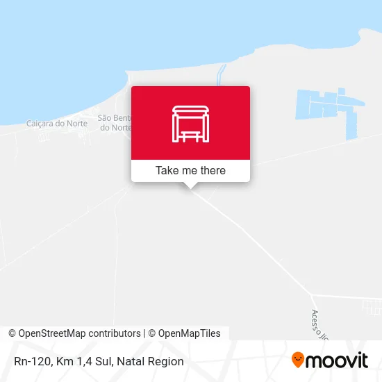 Rn-120, Km 1,4 Sul map