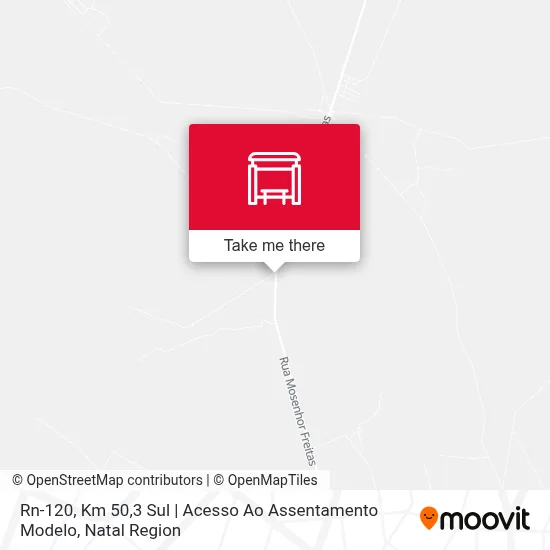 Rn-120, Km 50,3 Sul | Acesso Ao Assentamento Modelo map
