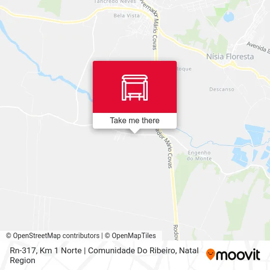 Rn-317, Km 1 Norte | Comunidade Do Ribeiro map
