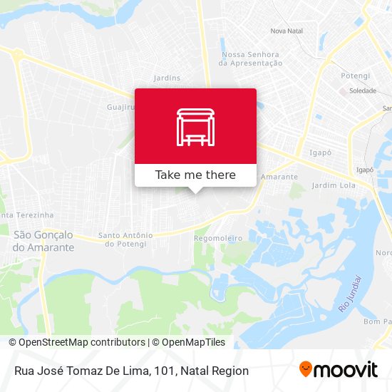 Rua José Tomaz De Lima, 101 map