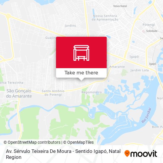Av. Sérvulo Teixeira De Moura - Sentido Igapó map