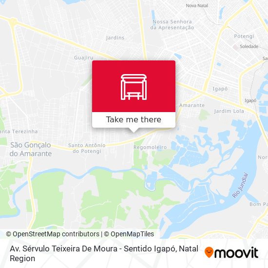 Av. Sérvulo Teixeira De Moura - Sentido Igapó map