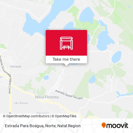 Estrada Para Boágua, Norte map