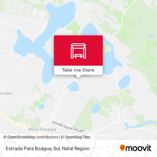 Estrada Para Boágua, Sul map