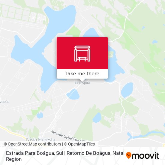 Estrada Para Boágua, Sul | Retorno De Boágua map