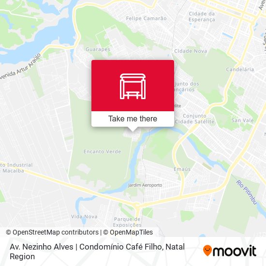 Mapa Av. Nezinho Alves | Condomínio Café Filho