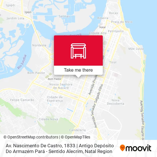 Av. Nascimento De Castro, 1833 | Antigo Depósito Do Armazém Pará - Sentido Alecrim map