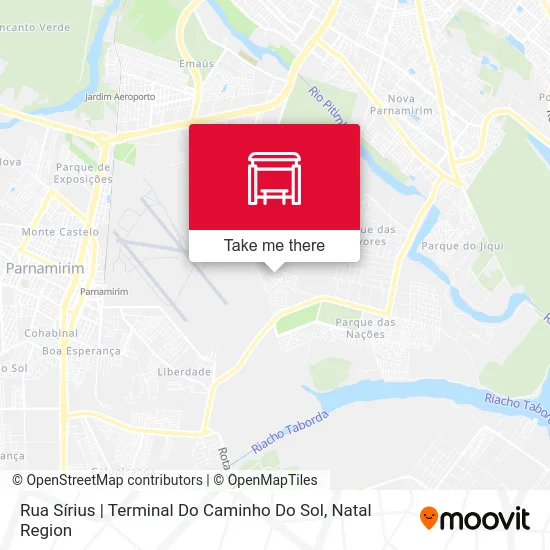 Rua Sírius | Terminal Do Caminho Do Sol map