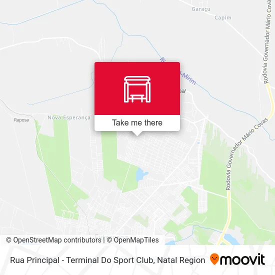 Rua Principal - Terminal Do Sport Club map