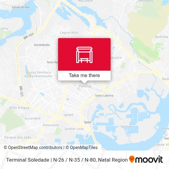 Terminal Soledade | N-26 / N-35 / N-80 map