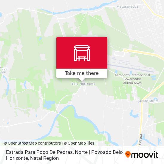 Estrada Para Poço De Pedras, Norte | Povoado Belo Horizonte map