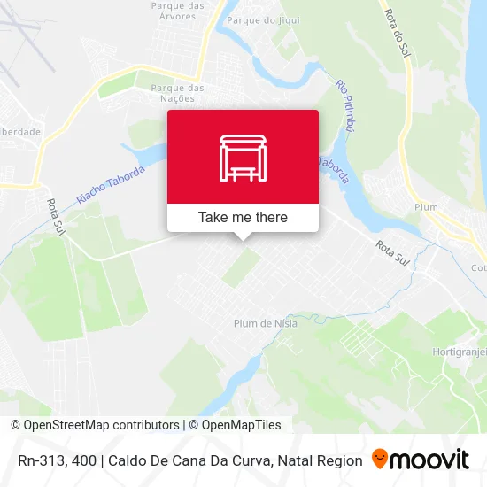 Rn-313, 400 | Caldo De Cana Da Curva map