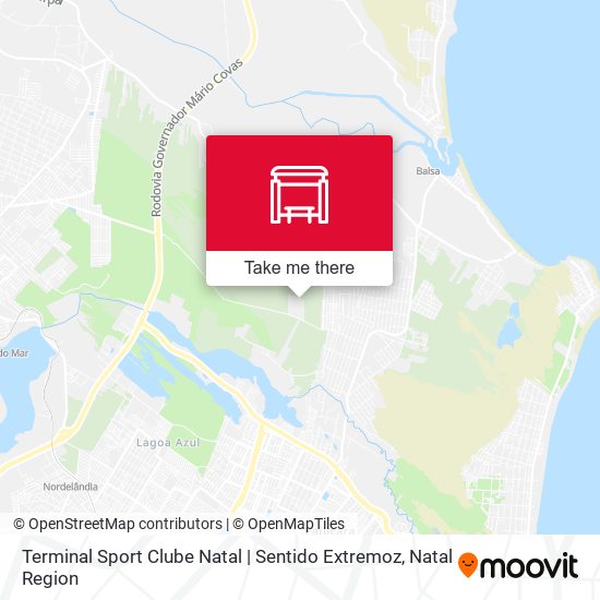 Terminal Sport Clube Natal | Sentido Extremoz map