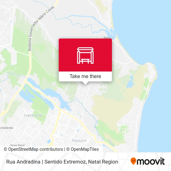 Rua Andradina | Sentido Extremoz map