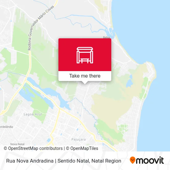 Rua Nova Andradina | Sentido Natal map